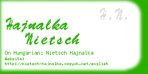 hajnalka nietsch business card